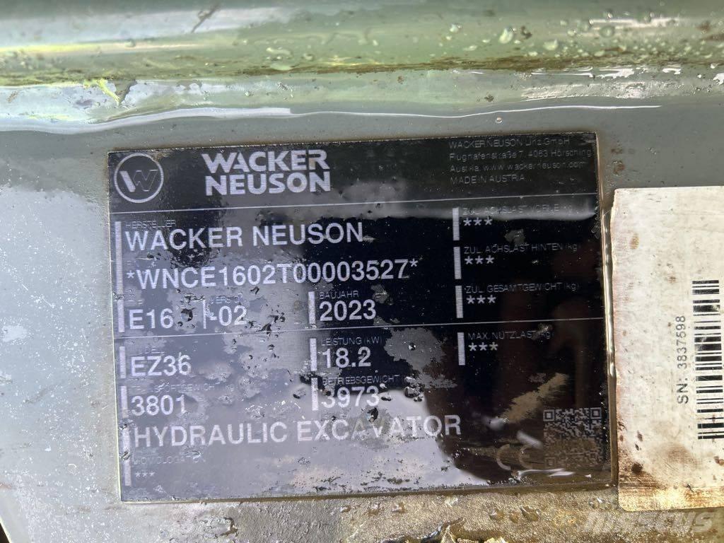 Wacker Neuson EZ36 Lánctalpas kotrók