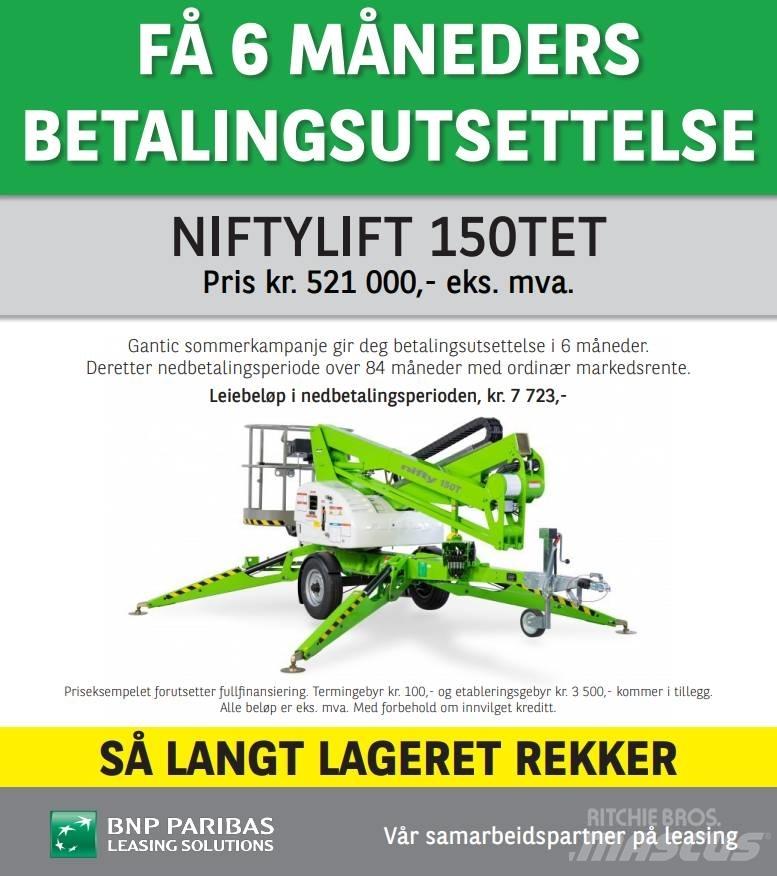 Niftylift 150TET Pótkocsira szerelt emelők és állványok