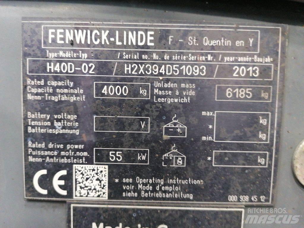 Linde H40D-02 Dízel targoncák