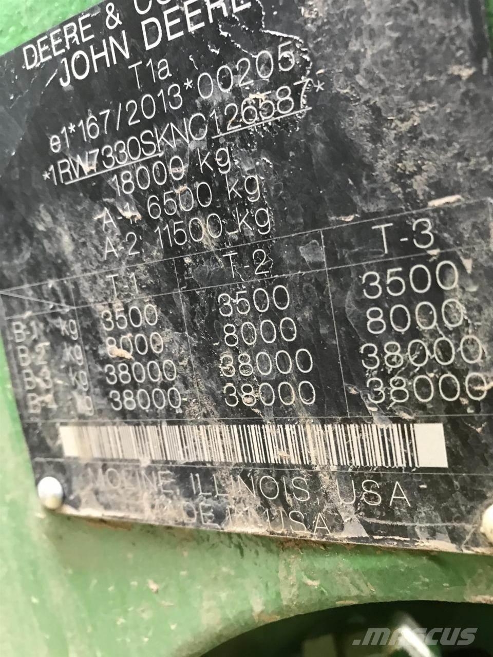 John Deere 7R 330 Traktorok