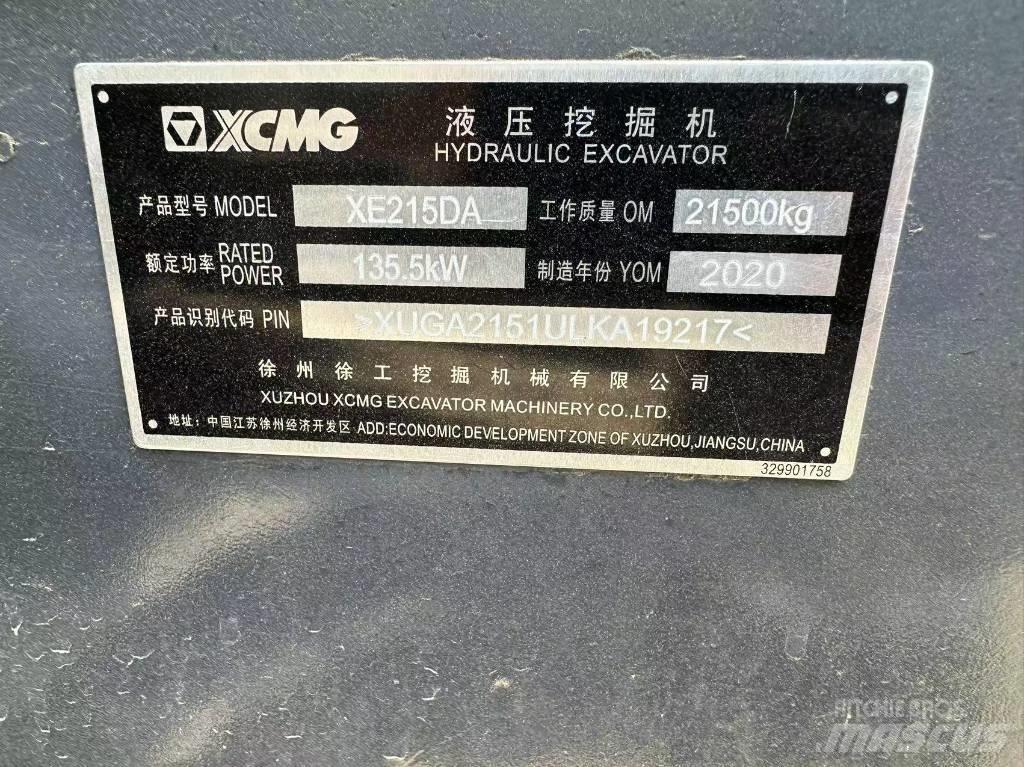 XCMG XE 215 DA Lánctalpas kotrók