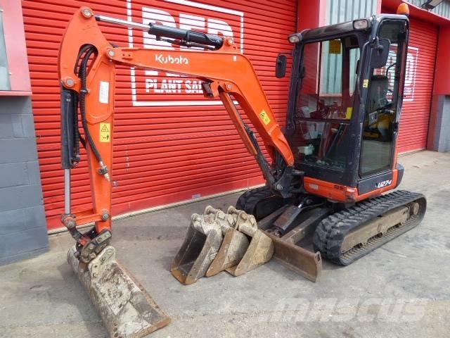 Kubota U 27-4 Mini kotrók < 7t