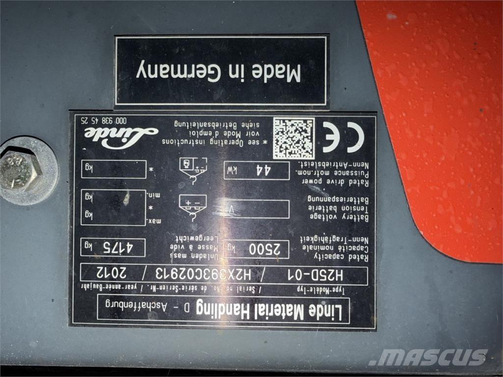 Linde H25D-01 Dízel targoncák