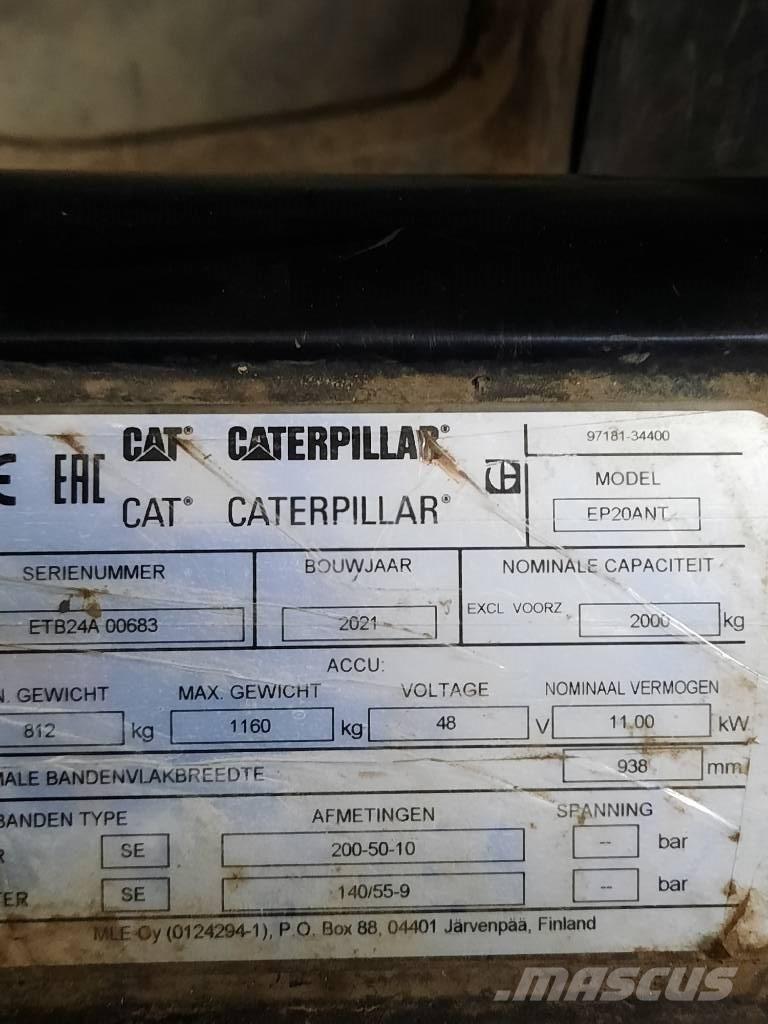 CAT EP20ANT Elektromos targoncák
