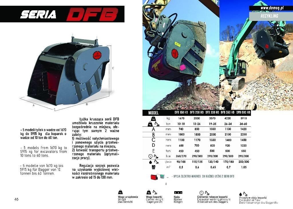  DEMOQ DFB200 Törő kanalak