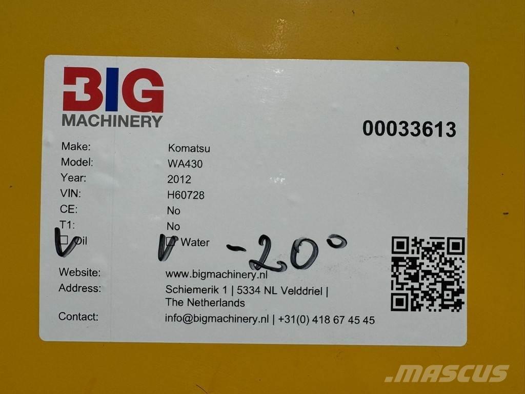 Komatsu WA430-6 Gumikerekes homlokrakodók