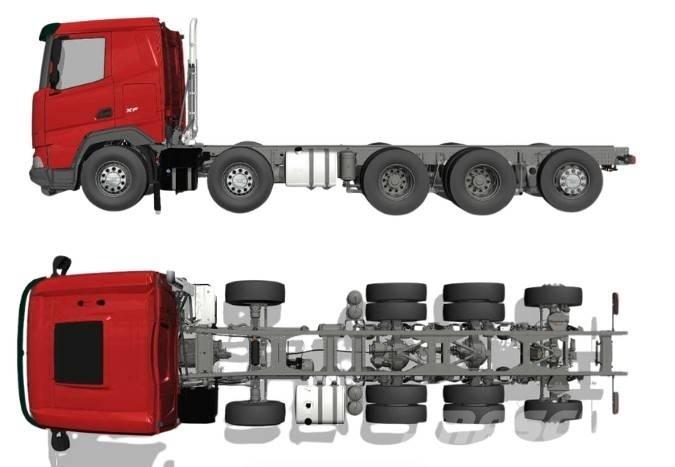 DAF XF 530 FAF 10x4 Fülkés alváz