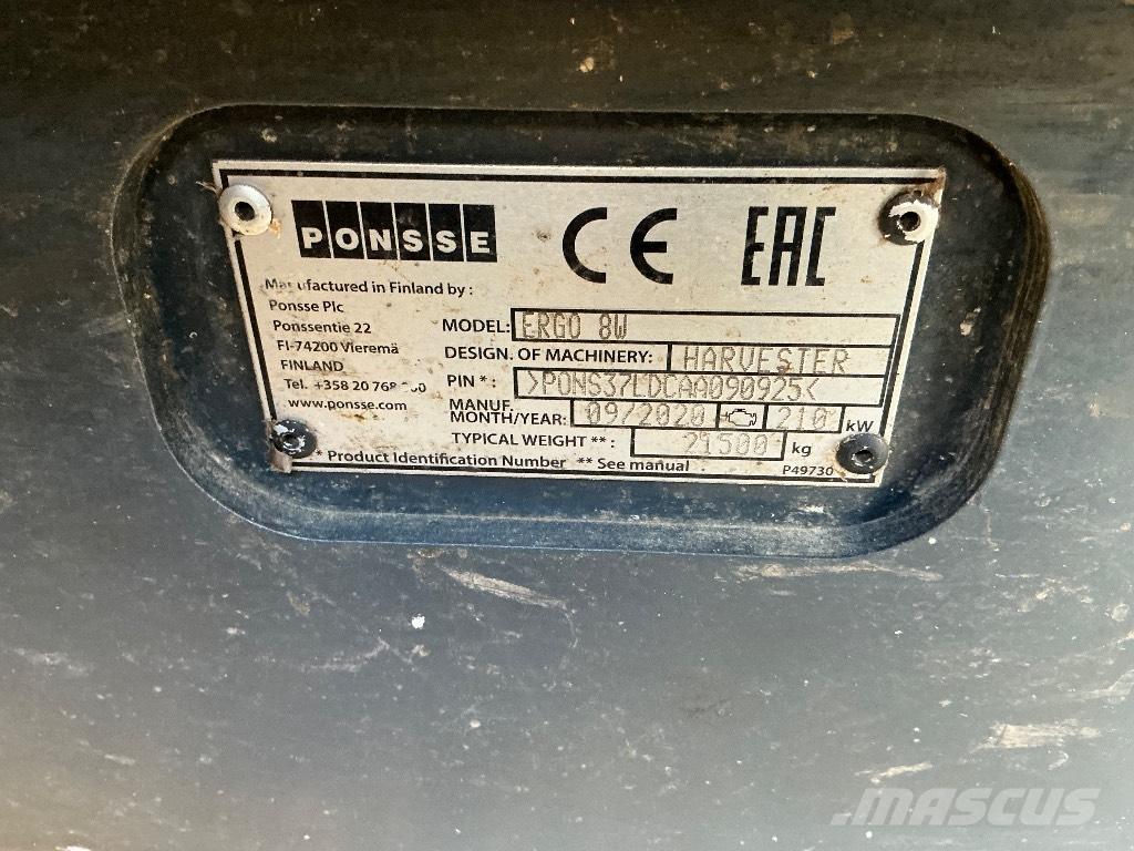 Ponsse ERGO 8W Betakarítók