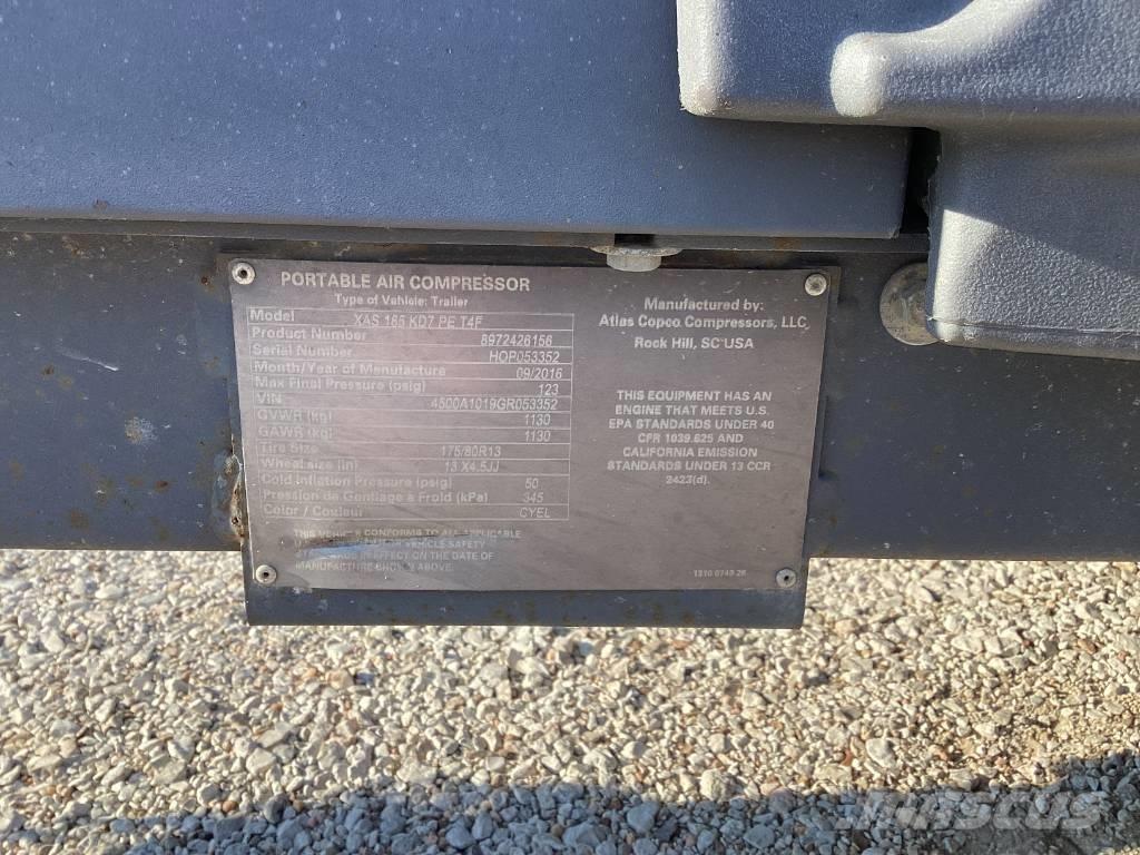 Atlas Copco XAS 185 Kompresszorok
