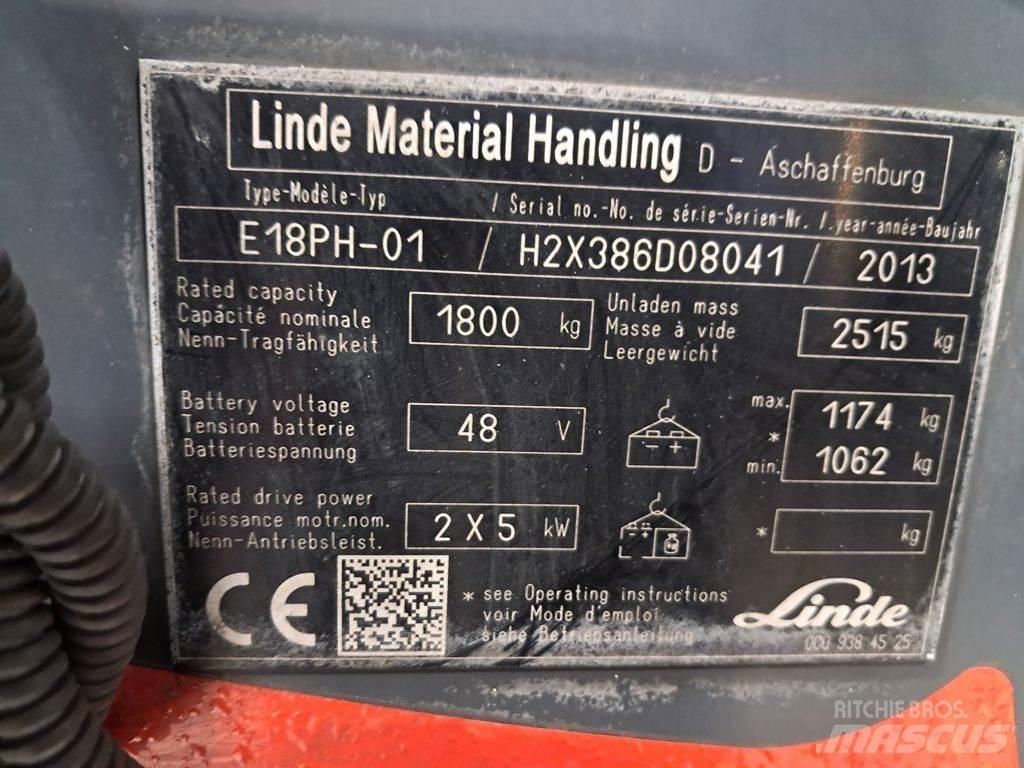Linde E18PH Elektromos targoncák