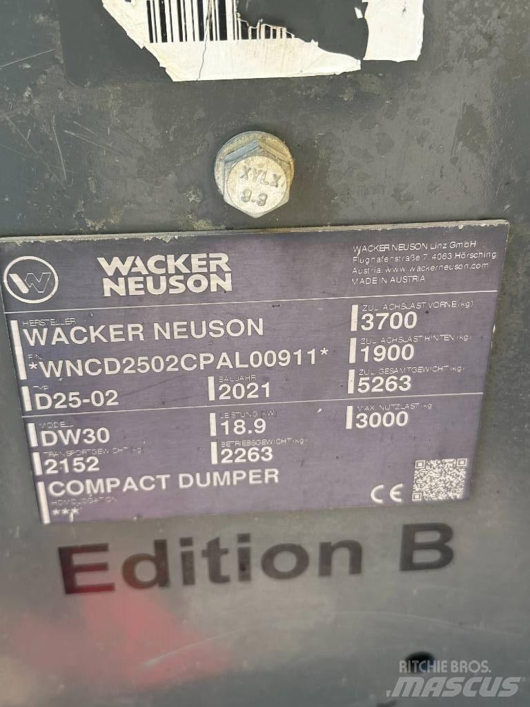 Wacker Neuson DW 30 Mezei dömperek