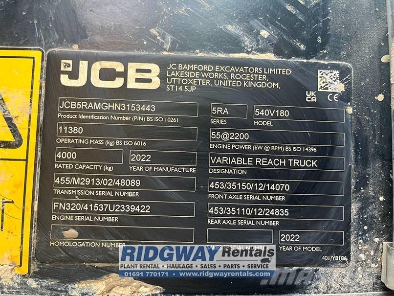 JCB 540-180 Teleszkópos rakodók