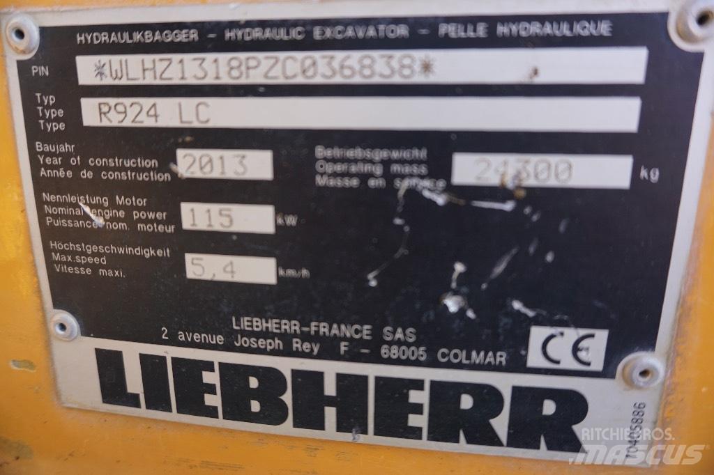 Liebherr R 924 LC Lánctalpas kotrók