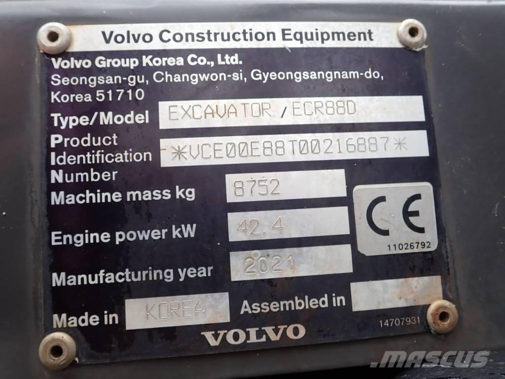 Volvo ECR 88 D Közepes (midi) kotrók 7 t - 12 t