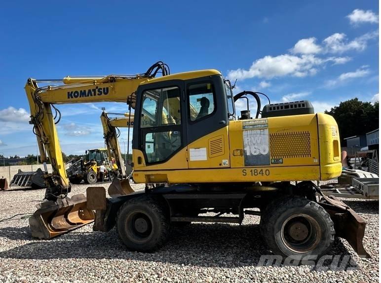 Komatsu PW 160-7E0 Gumikerekes kotrók