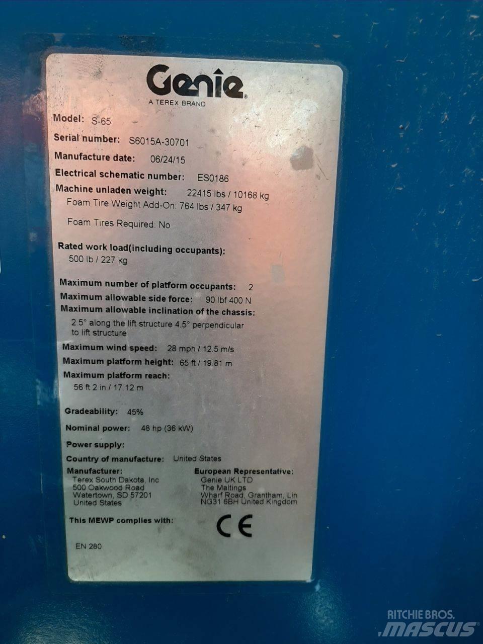 Genie S65 Teleszkópos emelők