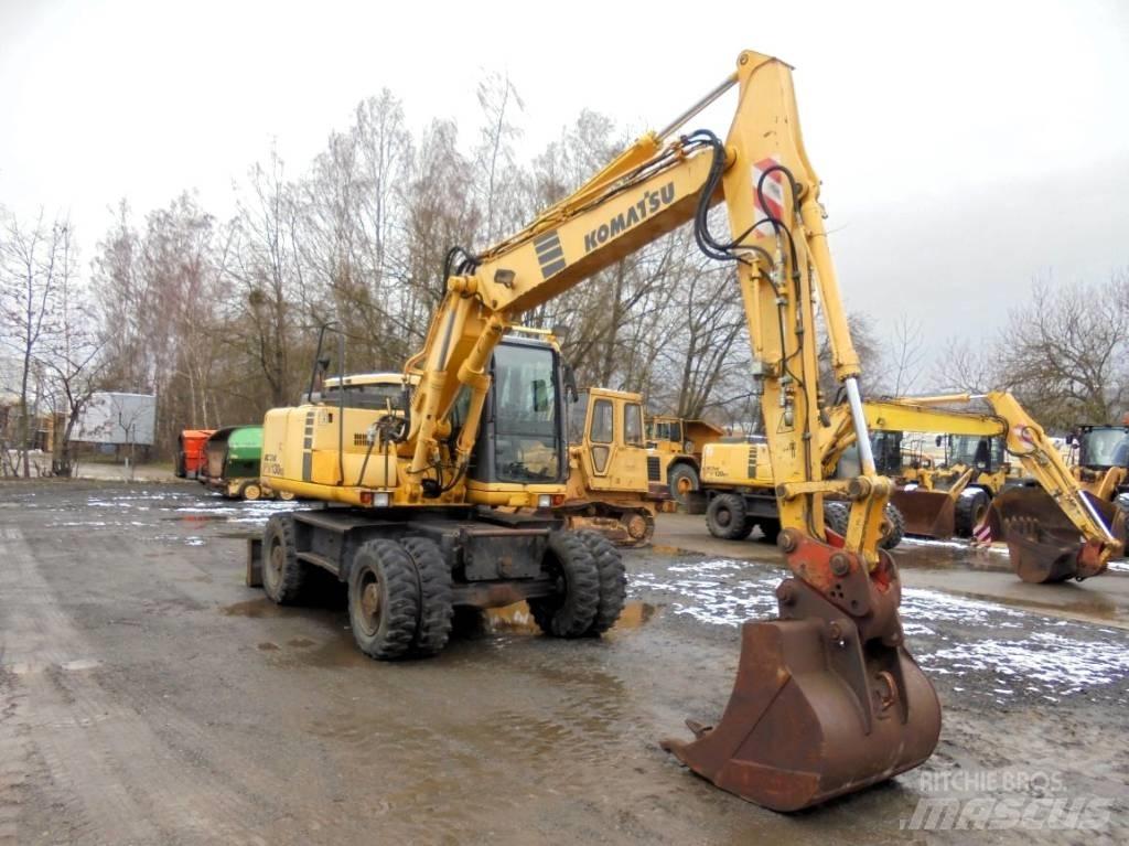Komatsu PW 130ES-6K Gumikerekes kotrók