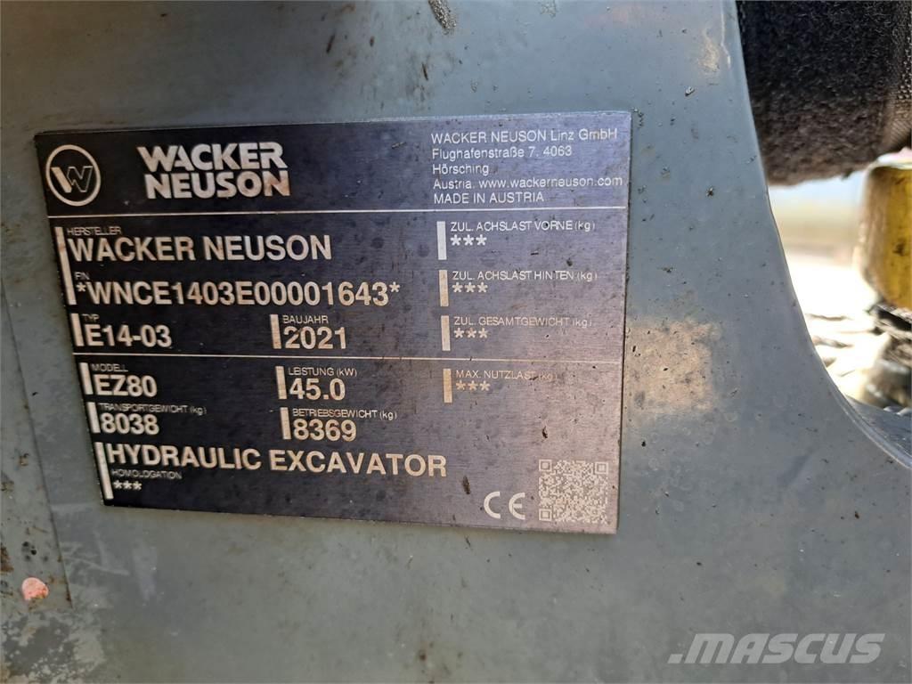 Wacker Neuson EZ80 Lánctalpas kotrók