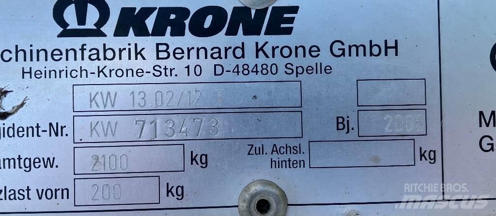 Krone KW 13.02/12 T Rendkészítő