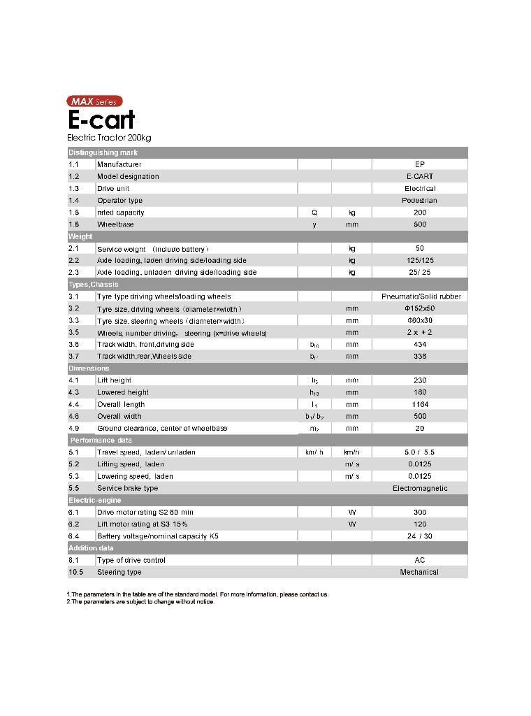 EP E-Cart Vontatótargonca