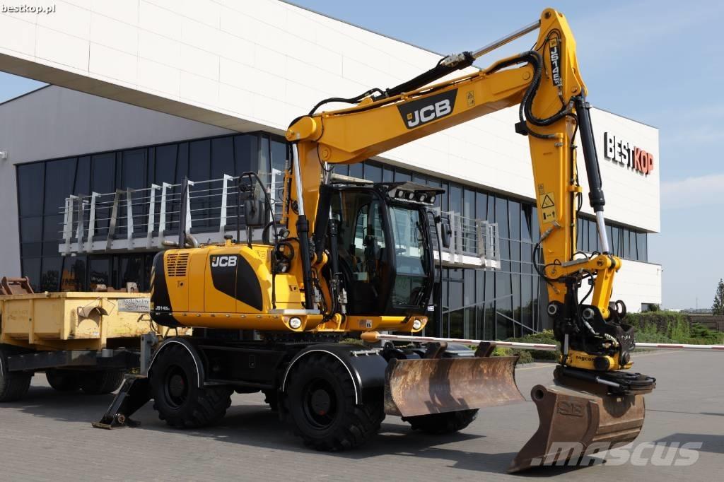 JCB JS 145 W Gumikerekes kotrók