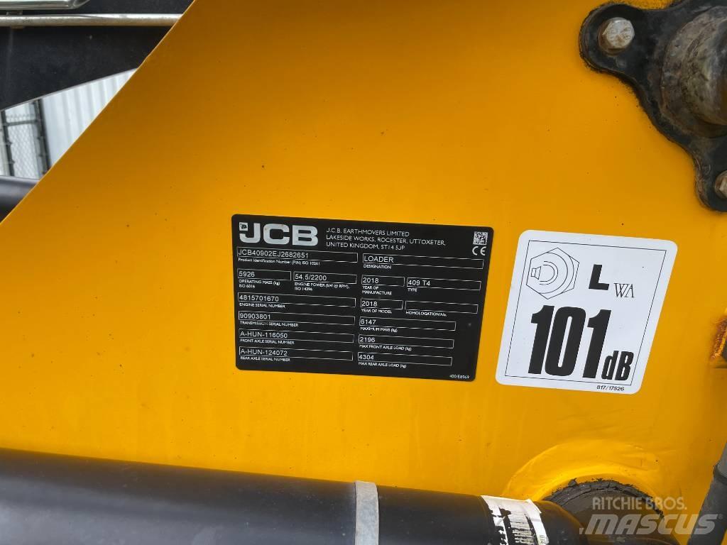 JCB 409 Gumikerekes homlokrakodók
