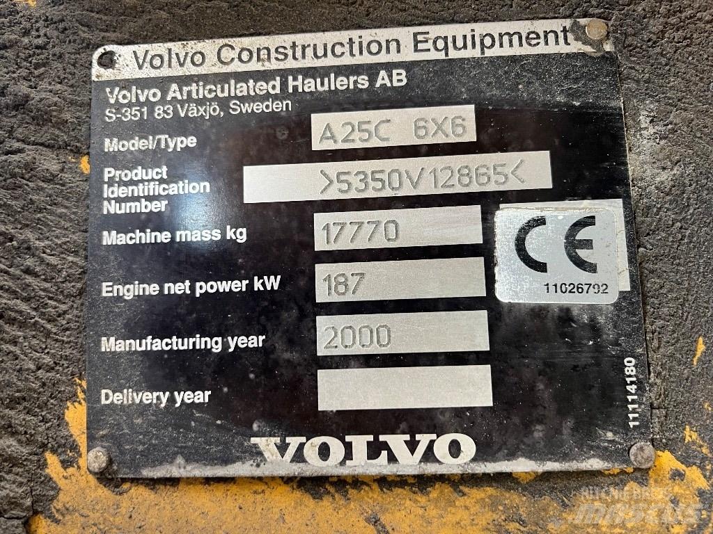 Volvo A25c Csuklósdömperek