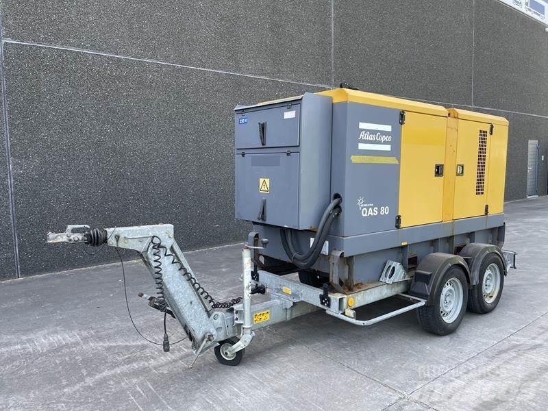 Atlas Copco QAS 80 Dízel áramfejlesztők