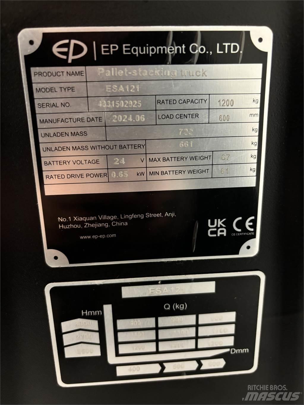 ESA 121 Gyalogkíséretű targonca