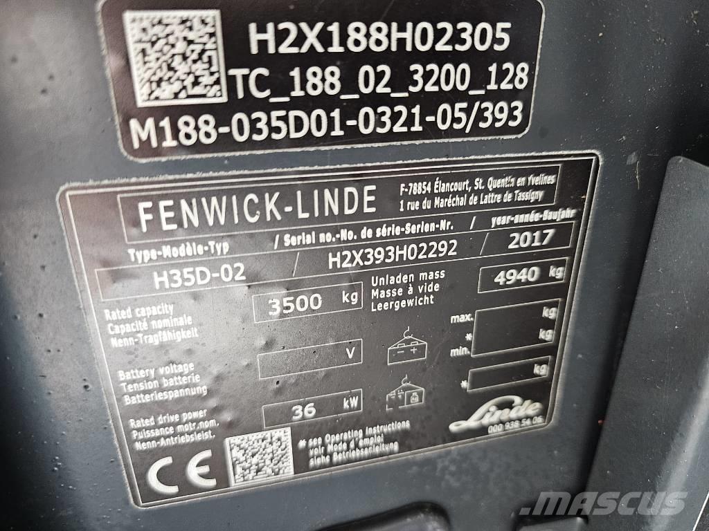 Linde H35D-02 Dízel targoncák