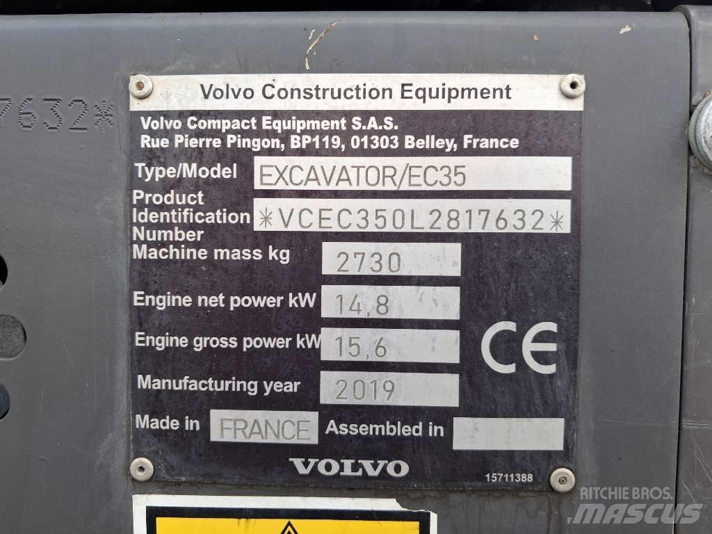 Volvo EC 35 Mini kotrók < 7t