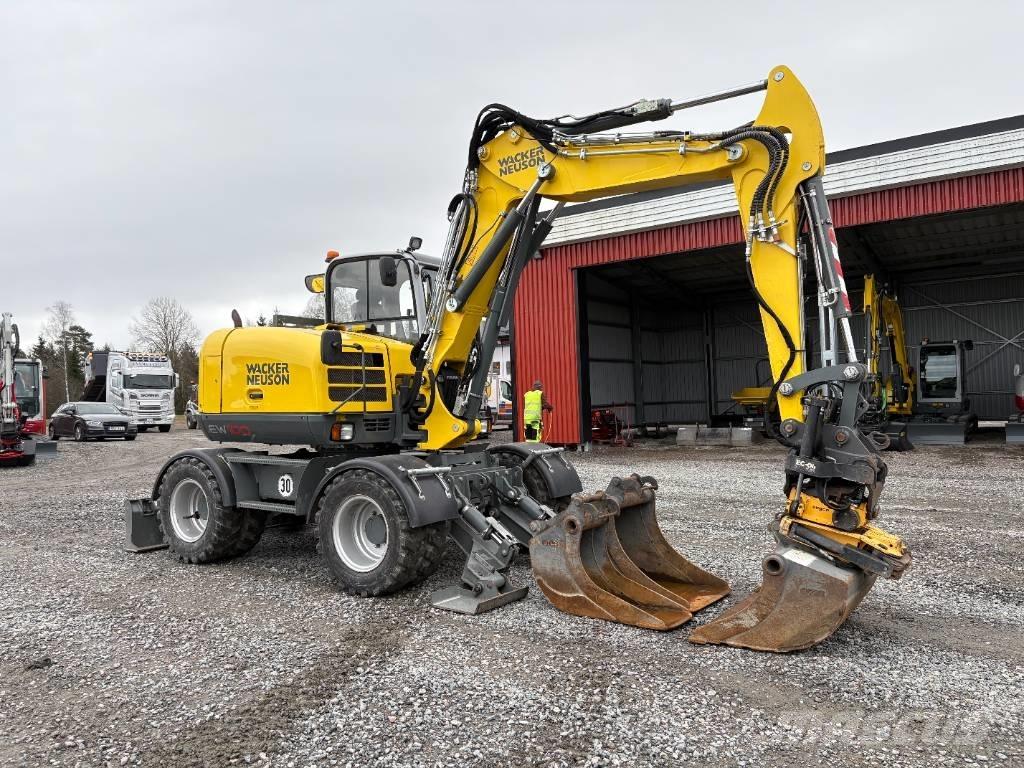 Wacker Neuson EW100 Gumikerekes kotrók