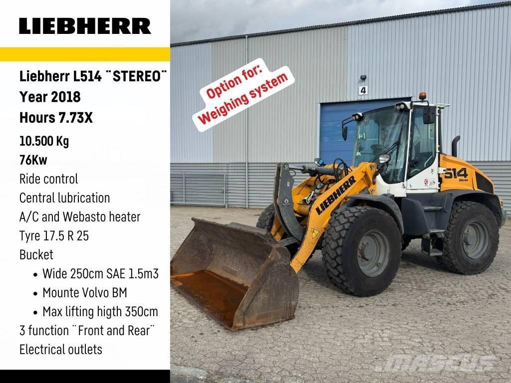 Liebherr L 514 Gumikerekes homlokrakodók
