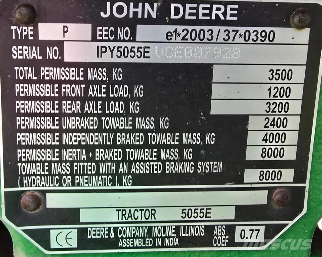 John Deere 5055 E Traktorok