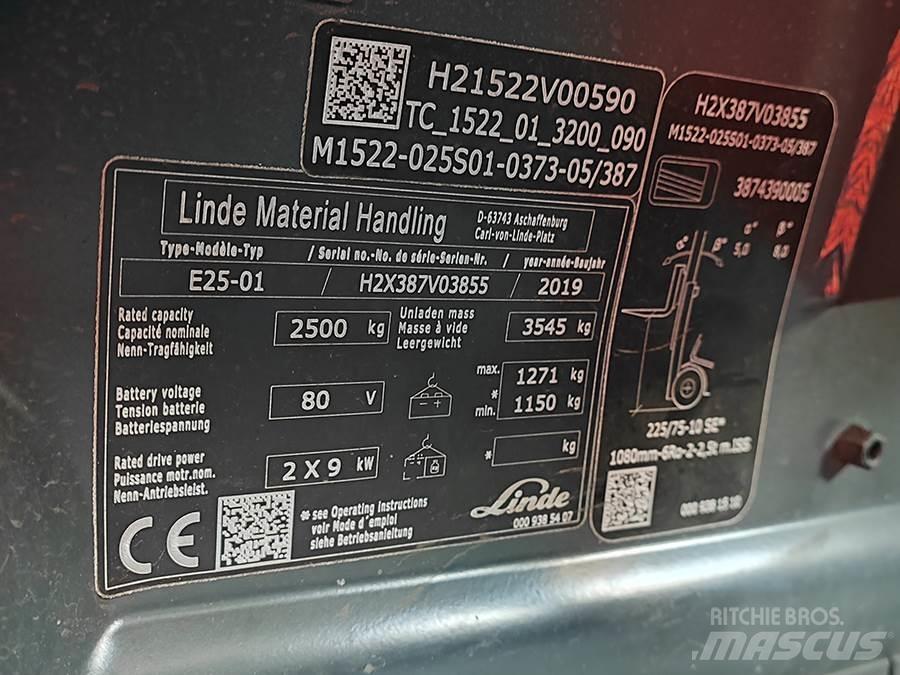 Linde E25-01 Elektromos targoncák