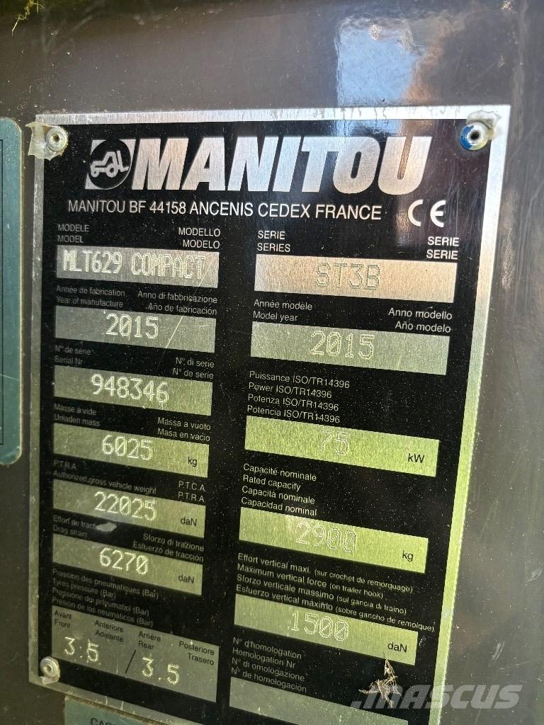 Manitou MLT 629 Teleszkópos rakodók