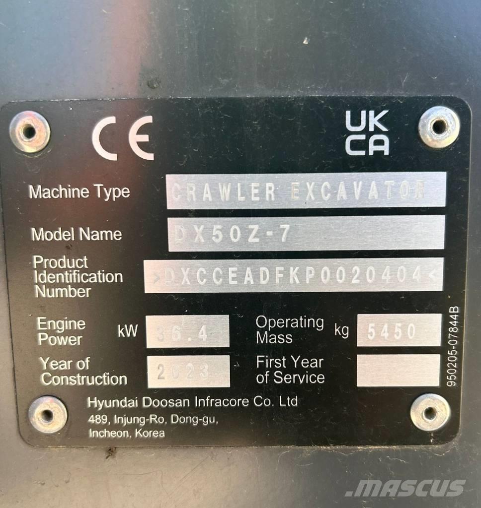 Doosan DX 50 Z-7 Anyagmozgatás - Egyebek