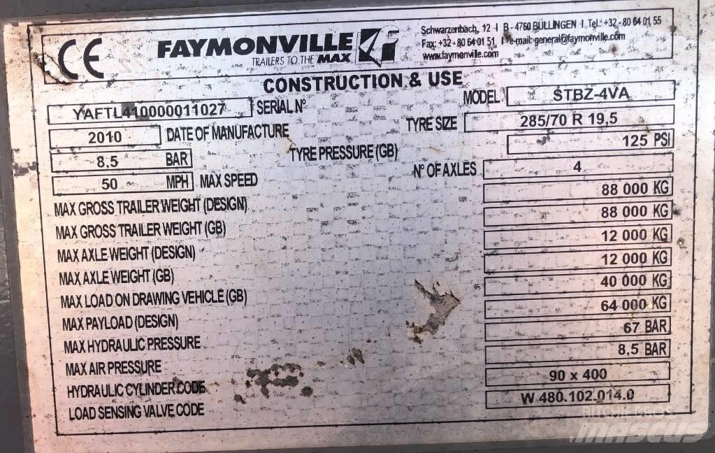 Faymonville STBZ-4VA Mélybölcsős