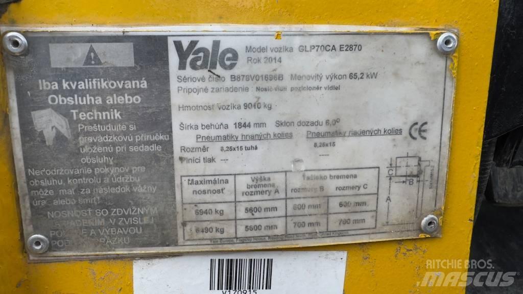 Yale GLP 70 CA Gázüzemű targoncák