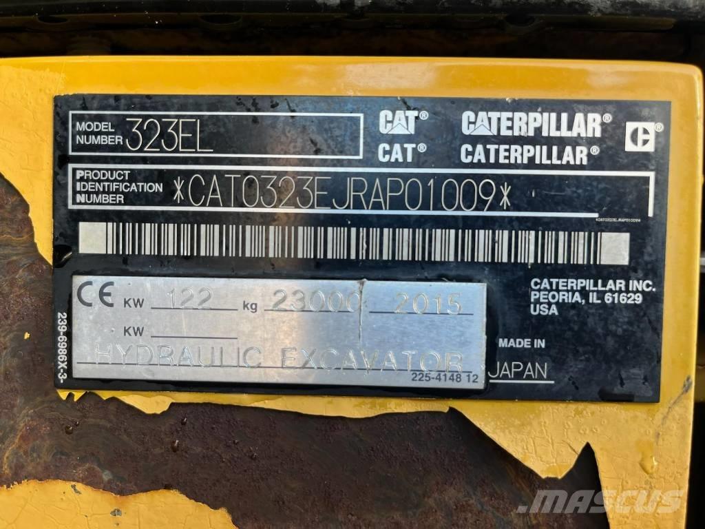 CAT 323 EL Lánctalpas kotrók