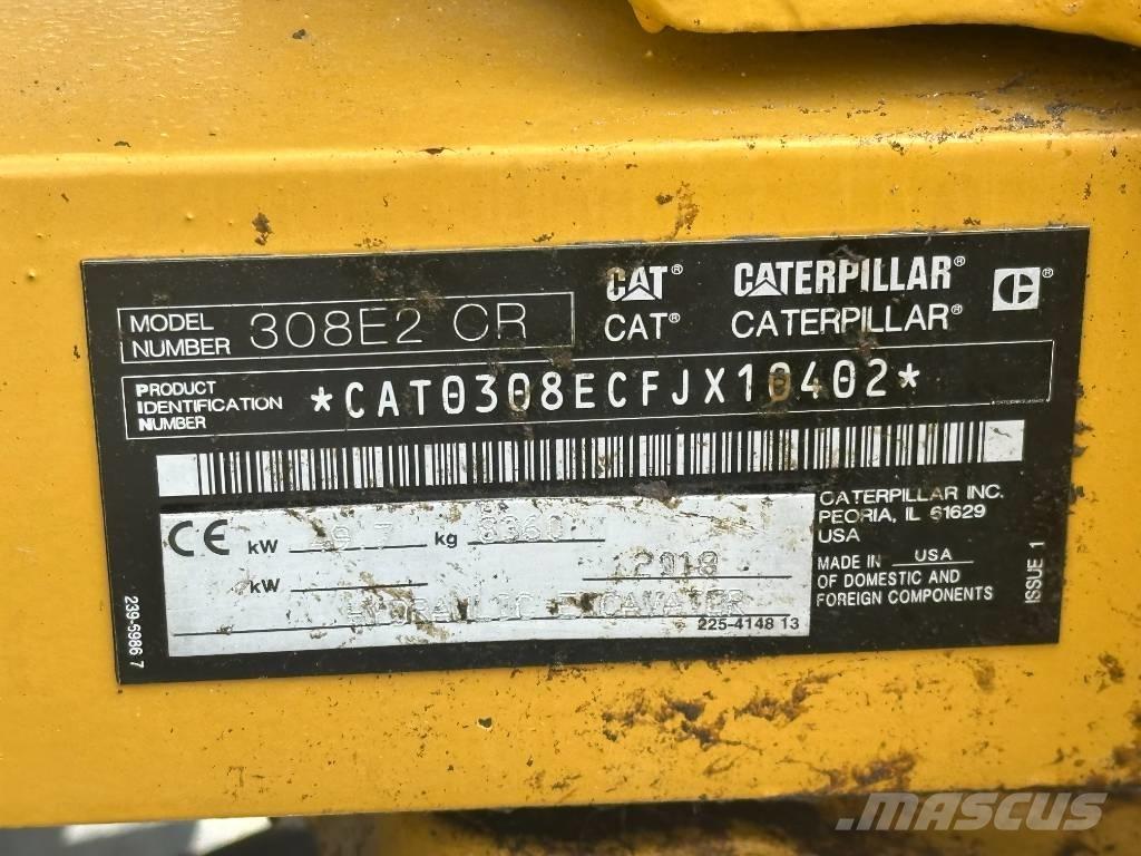 CAT 308 E 2 CR Közepes (midi) kotrók 7 t - 12 t