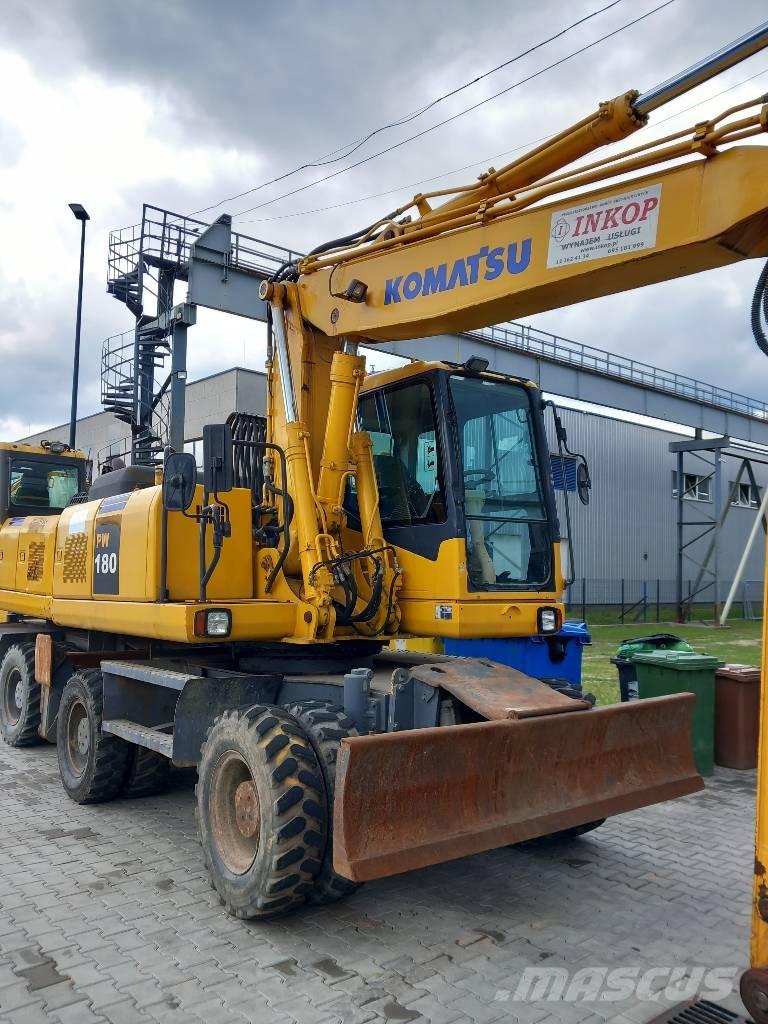 Komatsu PW 180-7EO Gumikerekes kotrók