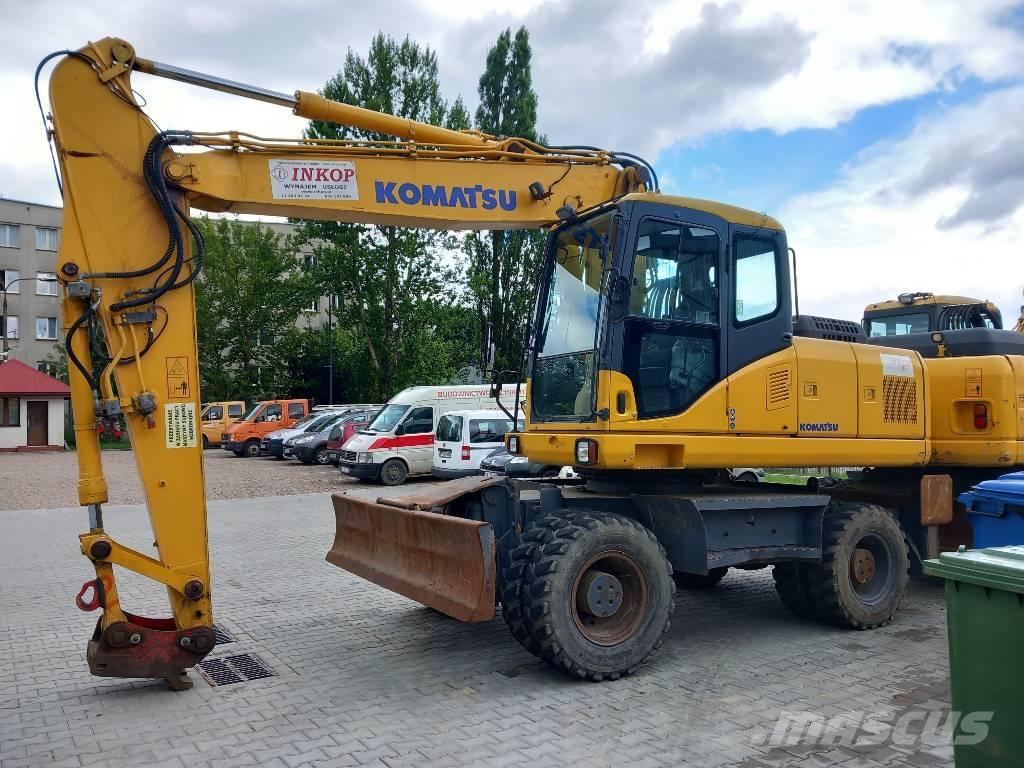 Komatsu PW 180-7EO Gumikerekes kotrók