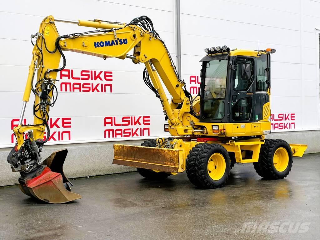Komatsu PW 98 MR-8 Gumikerekes kotrók