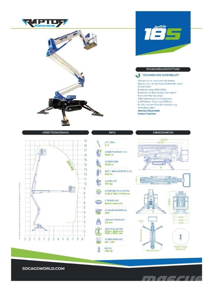 Socage Raptor 18S Karos emelők