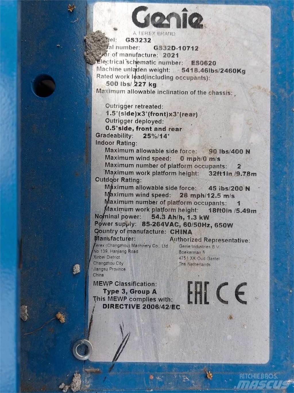 Genie GS3232 Ollós emelők