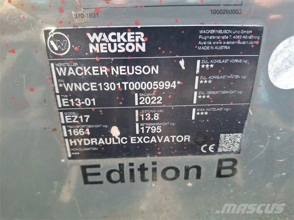 Wacker Neuson EZ17 Lánctalpas kotrók