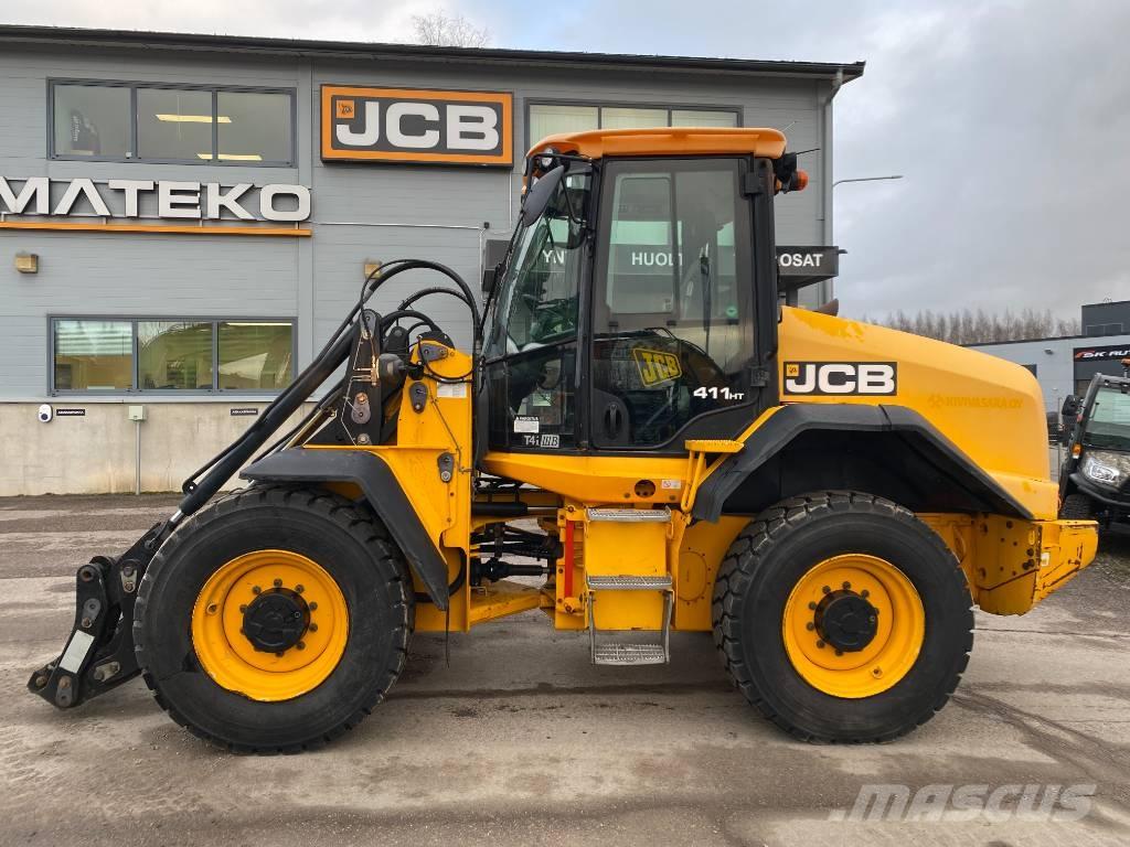 JCB 411 HT T4i Gumikerekes homlokrakodók