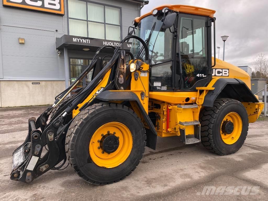 JCB 411 HT T4i Gumikerekes homlokrakodók