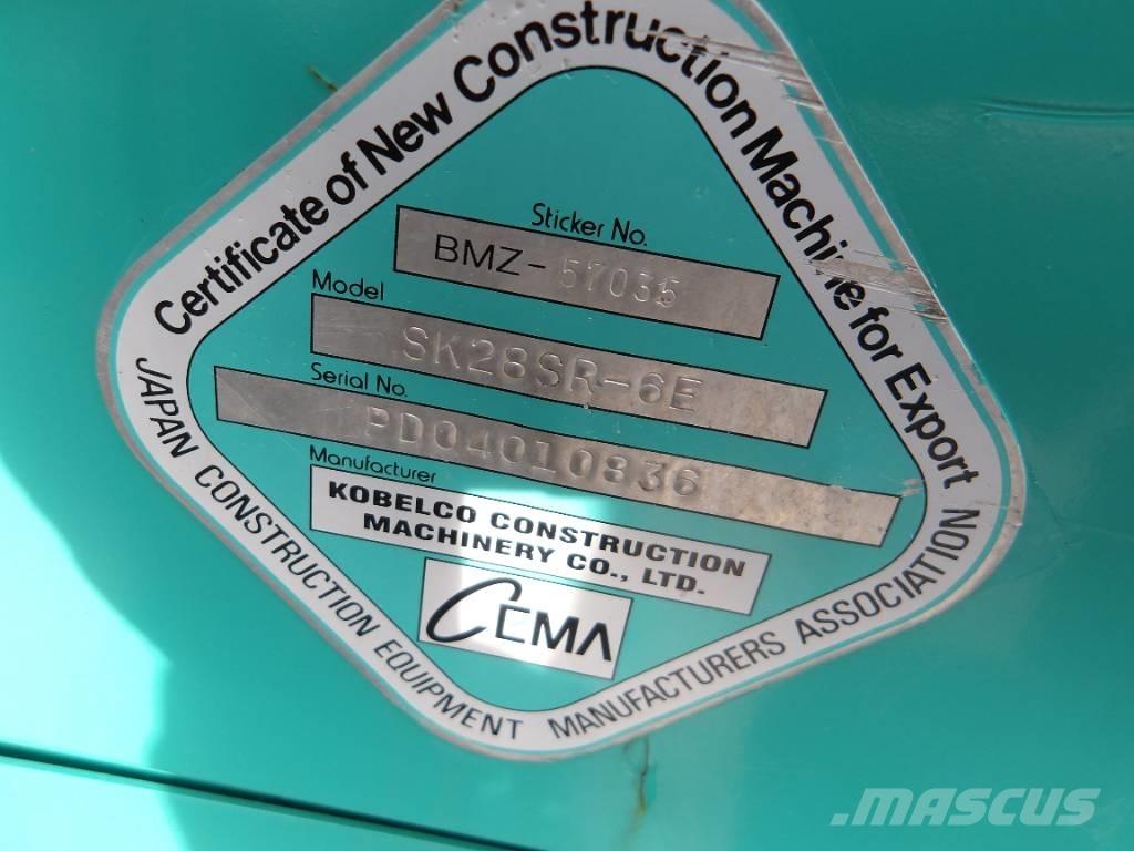 Kobelco SK 28 SR Mini kotrók < 7t